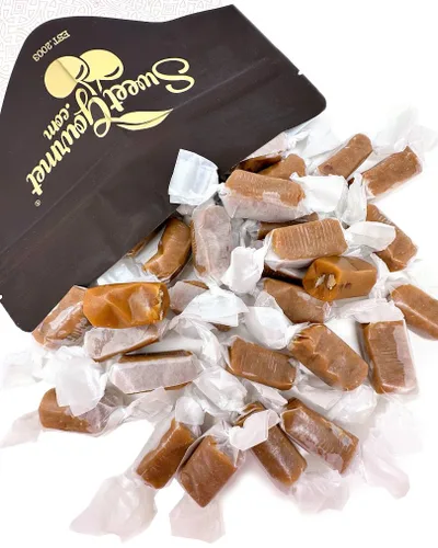 Miniatura 3 de SweetGourmet Caramelos suaves y deliciosos de coco, dulces tradicionales de estilo inglés antiguo, envueltos individualmente, sin gluten, 1 libra