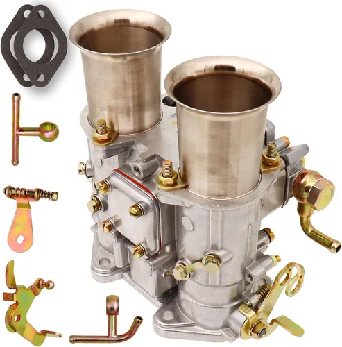 Miniatura 5 de NENKUTEN Carburador de 2 barriles para 45 DCOE Weber de 1.772 in de tiro lateral doble estrangulador Carb se adapta a Datsun 240/260/280Z MGB Toyota
