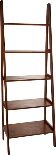 Miniatura 7 de Estantería con forma de escalera y 5 estantes Casual Home, Madera, Espresso