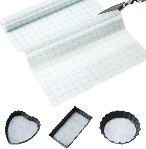 Miniatura 14 de Rollo de silicona para hornear de 16 pulgadas x 5 pies, corte libre, tapete antideslizante para repostería, revestimiento antiadherente reutilizable