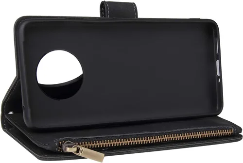 Miniatura 6 de Asuwish Funda compatible con OnePlus 7T, protector de pantalla de vidrio templado y tarjetero de cuero, funda para teléfono celular para OnePlus7t
