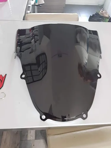 Para Suzuki GSXR 1000 600 750 R K1 K2 GSxr 600 750 1000 R k1 k2 2000 2001 2002 00 01 02 parabrisas negro doble burbuja