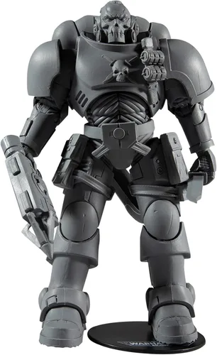 McFarlane Toys Warhammer 40,000 Space Marine Reiver (a prueba de artista) con lanzador de grapnel y base de 7 pulgadas figura de acción