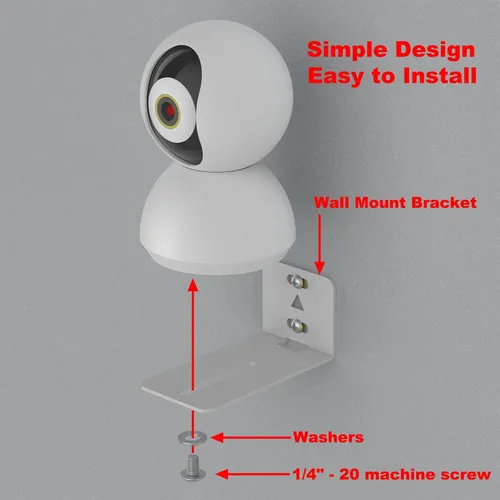 Miniatura 3 de Soportes de montaje en pared universales para cámara Wyze Pan V2, V3 y otras cámaras de interior, soportes de pared para cámaras pequeñas de casa