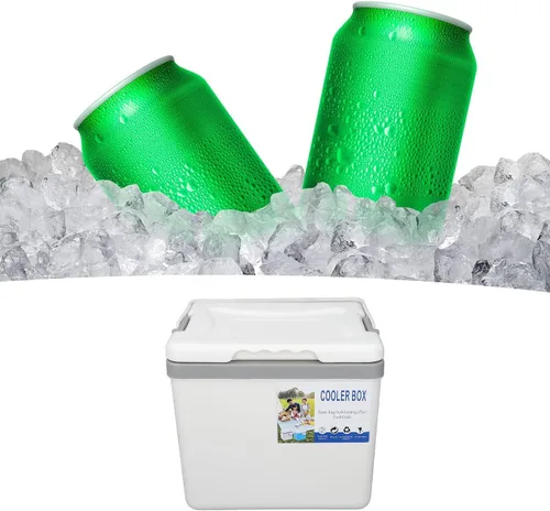 Miniatura 4 de Enfriador aislado, enfriador duro portátil de 6 litros para campamento, portón trasero, playa, picnic, comestibles, almuerzo y más (blanco)