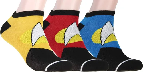 Star Trek Socks The Next Generation - Calcetines tobilleros para adultos, hombres y mujeres (paquete de 3), Multicolorido