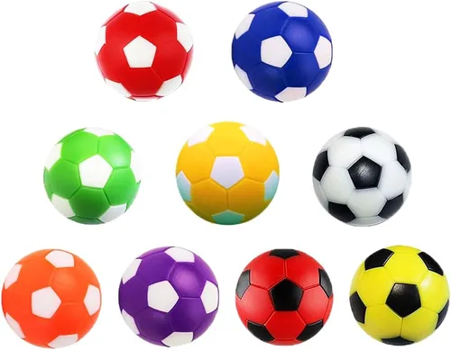 Pelotas de mesa de futbolín de 1.42 pulgadas, pelotas de fútbol de mesa para juego de mesa de futbolín, accesorios de repuesto de futbolín 9 colores