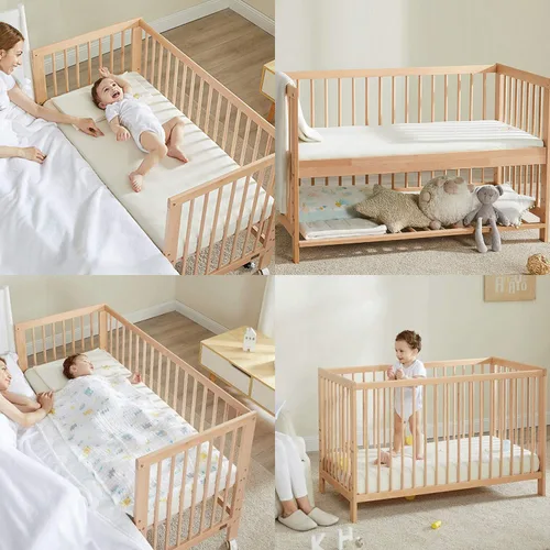 Miniatura 6 de NTBAY - Sábana bajera ajustable para cuna para bebé, color sólido y suave, 28.0 x 52.0 pulgadas Aguamarina