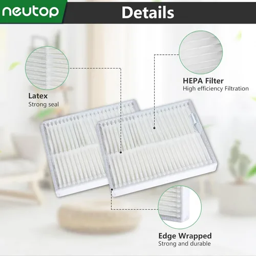 Miniatura 3 de Filtros HEPA de repuesto compatibles con Roborock Q7 M5+/Q7 L5+/Q7 M5/Q7 L5, piezas de aspiradoras robot, accesorios de filtro de alta eficiencia