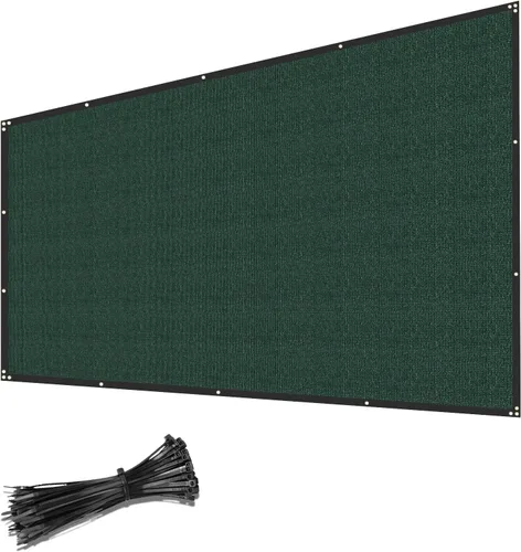 Miniatura 9 de COARBOR Pantalla de Privacidad para Cerca de 4' x 12', Malla de Protección contra Viento Resistente, Cubierta de Red de Sombra para Pared Exterior