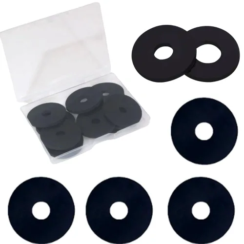 Arandela de goma, 30 piezas de arandelas espaciadoras de goma de 1-1/2 de diámetro exterior x 3/8 pulgadas de diámetro interior x 1/8 de grosor,