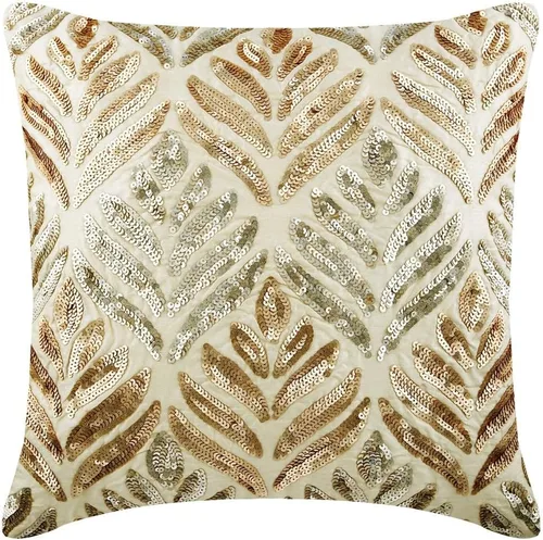 Miniatura 7 de The HomeCentric Funda de almohada color crema para sofá, funda de almohada moderna de 12 x 12 pulgadas, funda de almohada cuadrada de satén, funda