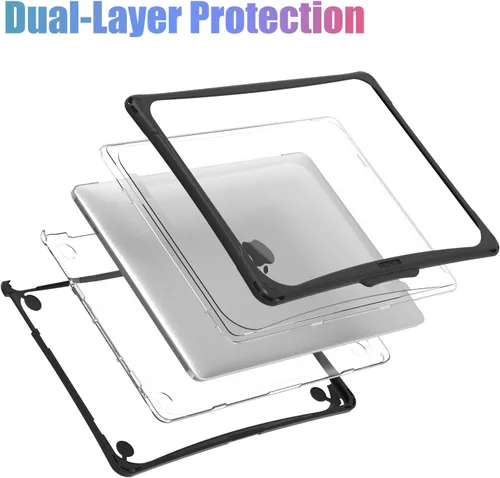 Miniatura 6 de IBENZER Hexpact Funda para MacBook Pro de 13 pulgadas 2026 2025 2024 2023 2022-2016 M2 M1 A2338 A2289 A2251 A2159 A1989 A1708 A1706, funda