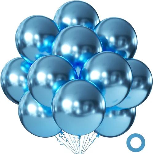 Miniatura 14 de KALOR Globos color morado ceniza de 18 pulgadas, 10 globos de látex mate, globos redondos grandes para bodas, baby shower, fiestas de cumpleaños