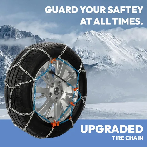 Miniatura 2 de Cadenas de nieve para automóvil, SUV, camión y camioneta, cadenas de neumáticos de emergencia universales, compatibles con ancho de neumático 180