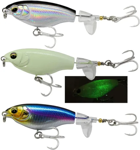 Topwater 90 Top Water Bass Pencil Plopper Señuelos de pesca - Señuelos de lucio y lucio para agua dulce o salada