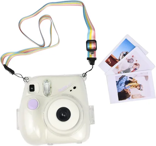 Miniatura 9 de MUZIRI KIKONKOO - Funda transparente para cámara Fuji Instax Mini 7+/ Mini 7 Plus con correa ajustable