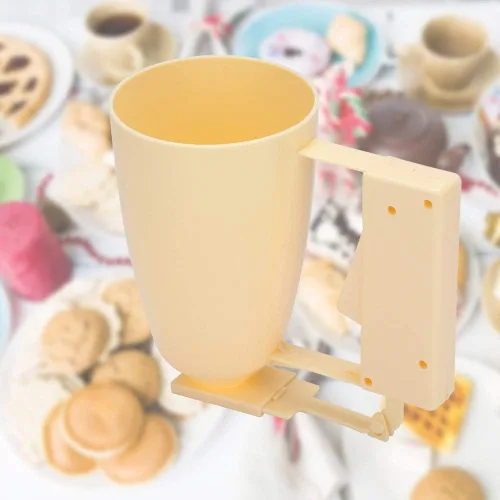 Miniatura 5 de Dispensador de masa de 2 piezas, dispensador de masa de panqueques de mano, para hacer cupcakes, albóndigas, crema para pasteles, mezclador, embudo