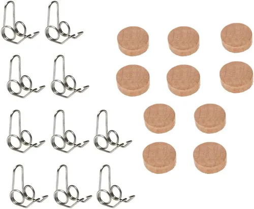 Jiayouy Kit de reparación de trompeta de 20 piezas, almohadilla de corcho para válvula de trompeta con llave de agua, accesorio para instrumentos