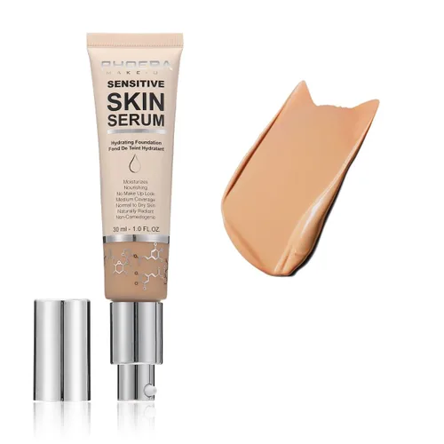 Miniatura 10 de PHOERA - Base hidratante, hipoalergénica tintada, base de suero brillante para piel madura (N02 Nude)