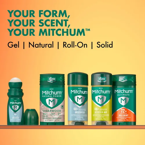Miniatura 6 de Mitchum Ultimate 72H - Antitranspirante y desodorante para hombre, sólido invisible, energía audaz, paquete de 2