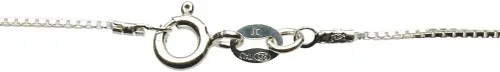 Miniatura 2 de Sterling Silver Tiny Dolphin Charm Box Chain Nickel Free Necklace Italy