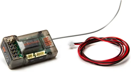 Spektrum SR6100AT Receptor DSMR DSMR DSM2 de 6 canales (superficie RC) con AVC y telemetría: SPMSR6100AT, negro