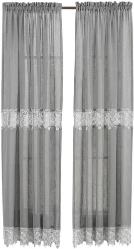 Miniatura 14 de RENAISSANCE HOME FASHION Par de cortinas Lillian, 56" X 36", Lino