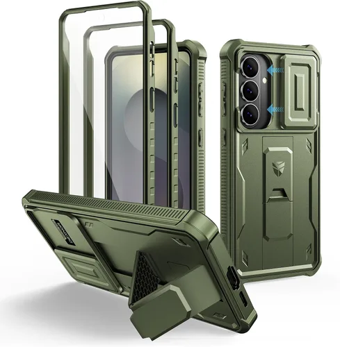 Miniatura 41 de Dexnor Funda para Samsung Galaxy S24 con Cubierta Deslizante Integrada para Cámara y Protector de Pantalla y Soporte, Funda Resistente a los Golpes