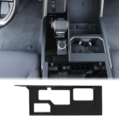 Miniatura 8 de Aunginsy Cubierta de Adhesivo del Panel de la Perilla de Cambios de la Caja de Control Central Compatible con Toyota Tundra/Sequoia 2022-2024 Coche