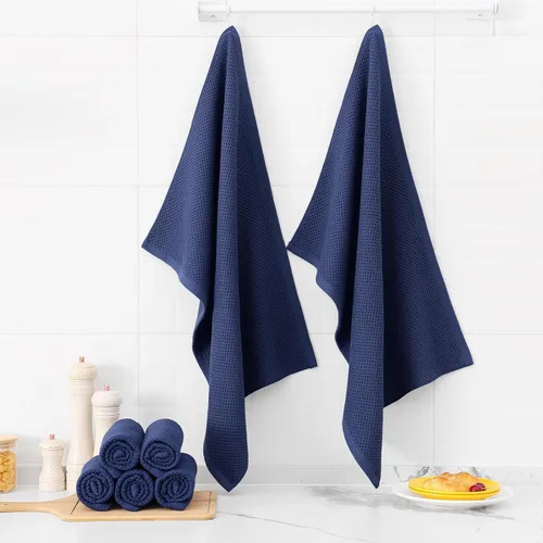 Miniatura 383 de Kitinjoy - Paños de cocina de 100 % algodón, tela de tejido gofrado, paño de limpieza ultrasuave, absorbente y de secado rápido. Beige