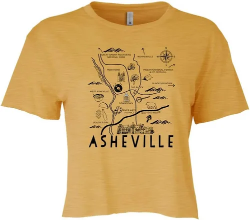 Cute Women's Screen Location Printed Crop Tee, Shirts With Sayings