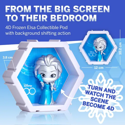 Miniatura 2 de WOW! PODS 4D Disney Frozen Elsa - Figura de juguete única conectable y coleccionable, exhibición de pared/estante, rellenos de cesta de Pascua