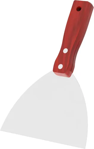 Miniatura 7 de Cuchillo de masilla, herramienta raspadora de acero inoxidable de 2 pulgadas, cuchillos de metal con mango de madera para paneles de yeso