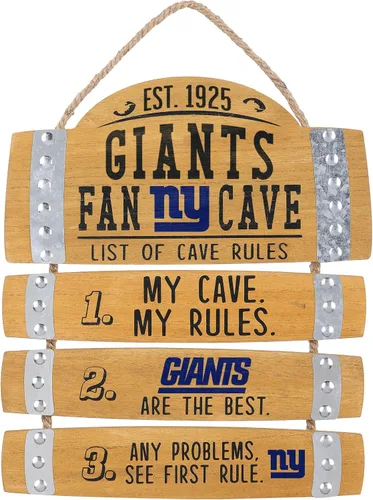 Miniatura 7 de FOCO Letrero colgante de pared con logotipo de equipo de la NFL