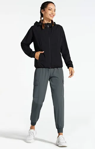 Miniatura 5 de Libin - Pantalones deportivos tipo cargo para mujer, ligeros, de secado rápido, para senderismo, entrenamiento, descanso, uso casual, exteriores