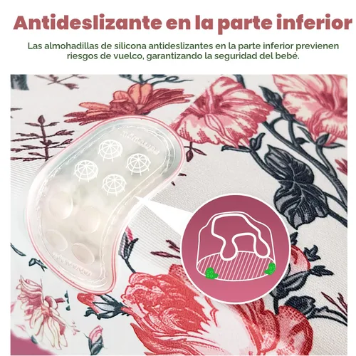 Miniatura 5 de Funda de asiento compatible con asiento Bumbo y Nuby, accesorios para asientos elevadores, funda suave y transpirable para bebé niña y niño, solo