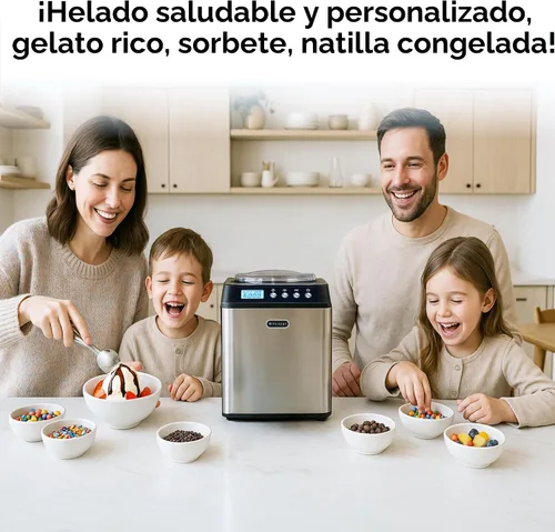 Miniatura 5 de Whynter máquina para hacer crema helada vertical 2.1 cuarto de galón con tazón de acero inoxidable