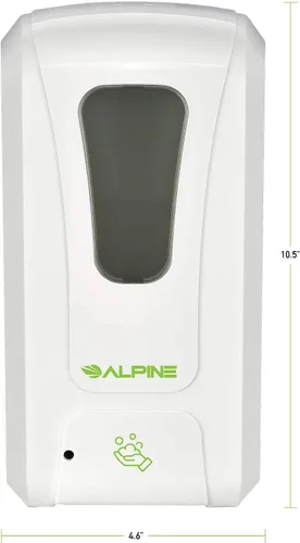 Miniatura 4 de Alpine Dispensador automático de desinfectante de manos, dispensador de jabón sin contacto para restaurante, hospital, escuela, hotel, cocina