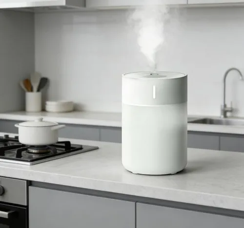 Miniatura 6 de Humidificador de escritorio con niebla fría, diseño compacto, color blanco