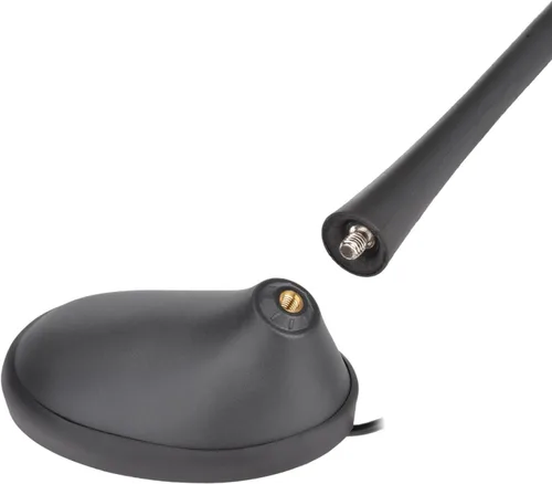 Miniatura 6 de Eightwood Antena de radio universal para automóvil, montaje en techo, antena estéreo FM AM con conector macho DIN para vehículo, camión, SUV, radio