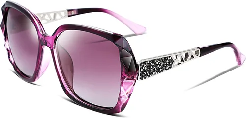Miniatura 68 de FEISEDY - gafas de sol polarizadas para mujer, marco compuesto brillante B2289