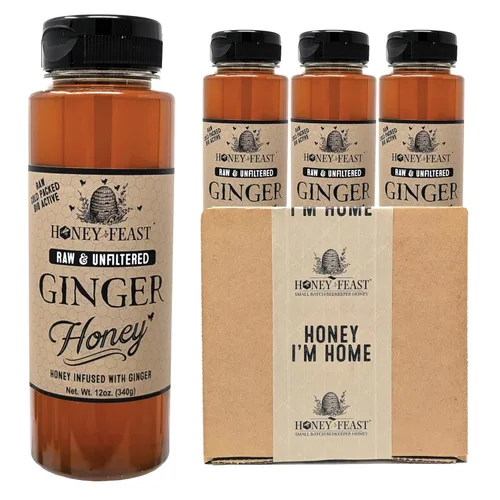 Miniatura 16 de Honey Feast, Miel de Flor Silvestre, 12 Onza