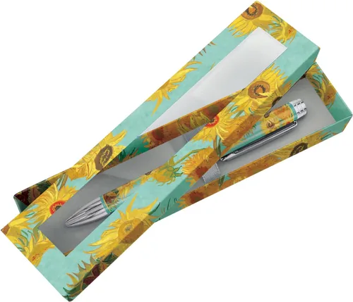Miniatura 8 de RainCaper - Bolígrafo de lujo con caja de regalo, negro, elegante pluma de diseño artístico para mujeres y hombres (Nenúfares de Monet)