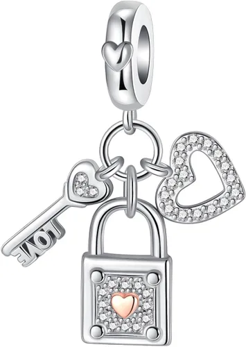 Miniatura 298 de Dije de girasol con diseño de estrella y luna y elefante para pulsera, collar de plata de ley 925, dijes de corazón de amor para mujer, regalo