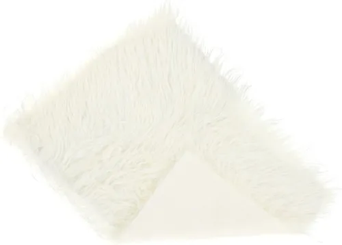 Miniatura 6 de KOMBIUDA Tapete de fotografía para bebé, color beige, de piel sintética, suave, flexible, no desprende pelusa, accesorios para fotos de bebé