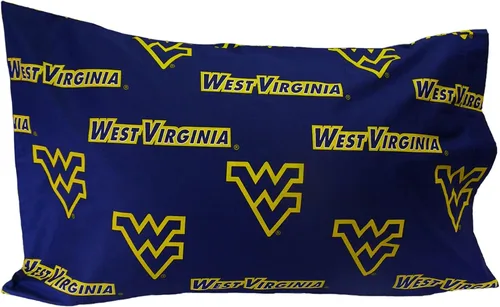Miniatura 4 de College Covers Everything Comfy West Virginia Mountaineers - Juego de sábanas de 3 piezas, tamaño individual, fondo del color del equipo, 1 sábana