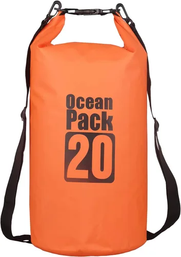 Miniatura 9 de 2L/3L/5L/10L/15L/20L/30L 500D Lona resistente PVC impermeable bolsa seca saco para kayak/canoa/pesca/rafting/natación/campamento/snowboard Rosado