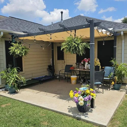 Domi - Pérgola retráctil para exteriores de 10 x 13 pies, moderna pérgola de enrejado de uva con toldo para sombra, refugio de aluminio para patio,