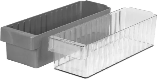 Miniatura 6 de Akro-Mils 31168 AkroDrawer - Contenedor de almacenamiento de plástico apilable (17-5/8 pulgadas x 5-9/16 pulgadas x 4-5/8 pulgadas), azul